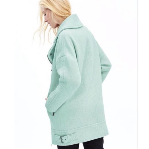 Banana Republic cocoon mint green coat - Picture 13 of 15